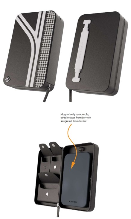 Alestimo Cigar Travel Case - Black